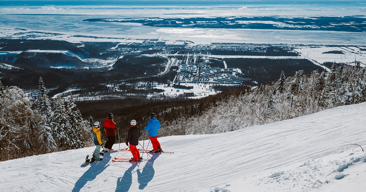 Ski alpin et hors-piste au Mont-Sainte-Anne