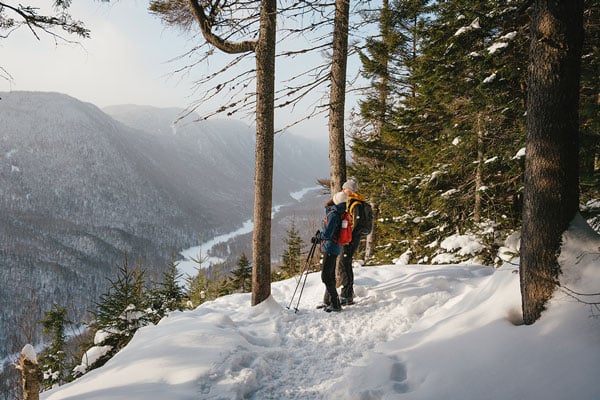 Raquette au Parc national des Grands-Jardins