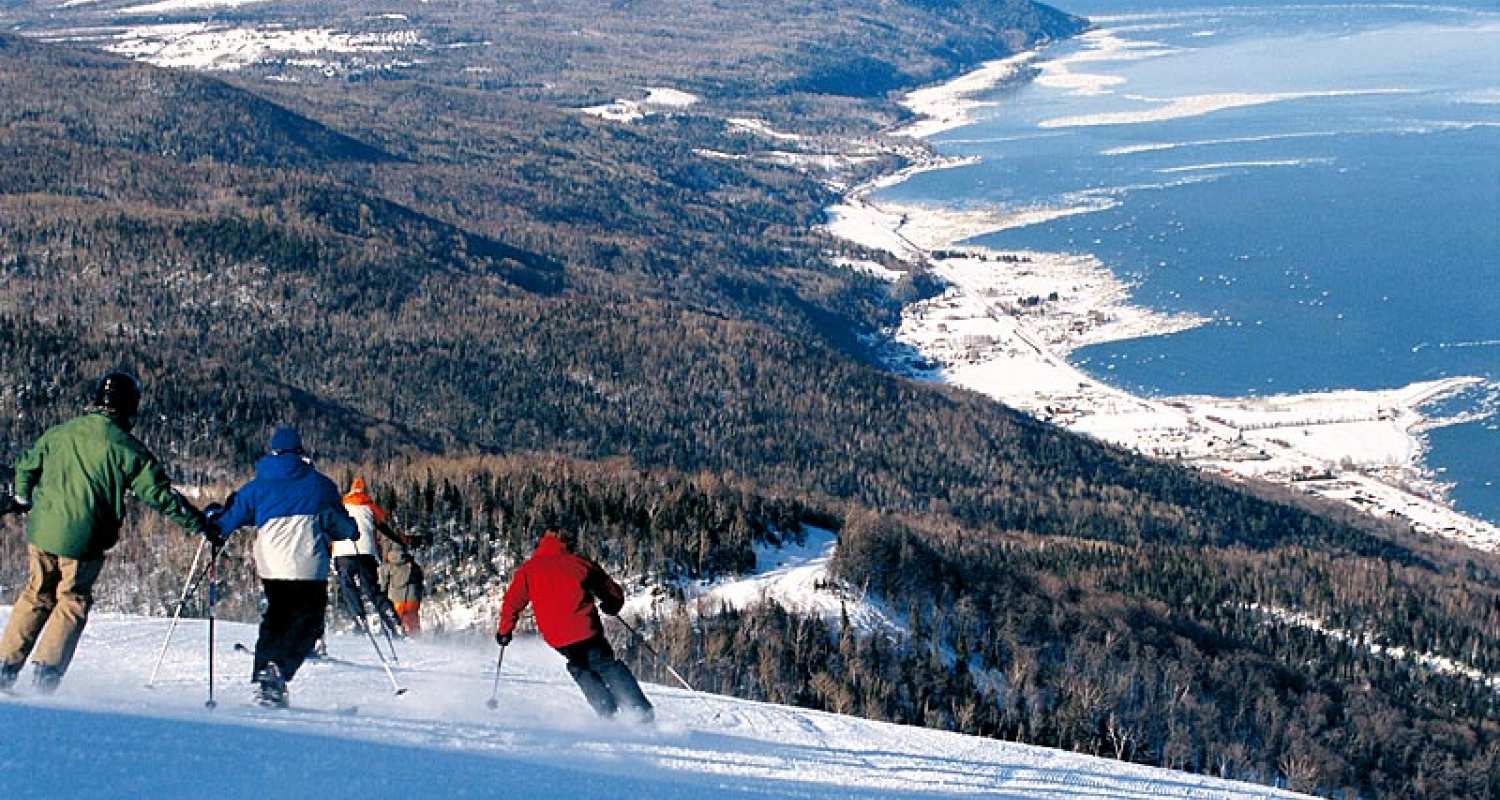 Ski alpin au Massif de Charlevoix